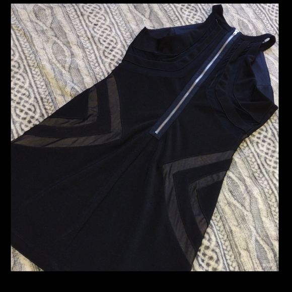 Little Black Dress w/ Mesh Inserts - Picture 11 of 13